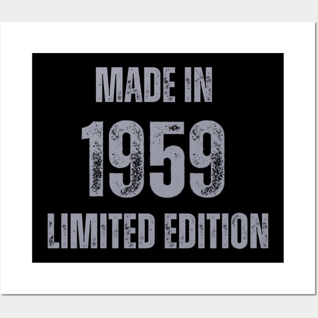 Vintage Made in 1959, Limited Edition  , Gift for Mom Dad Birthday Wall Art by Mary_Momerwids